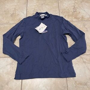 Elegant Navy Long Sleeve Top